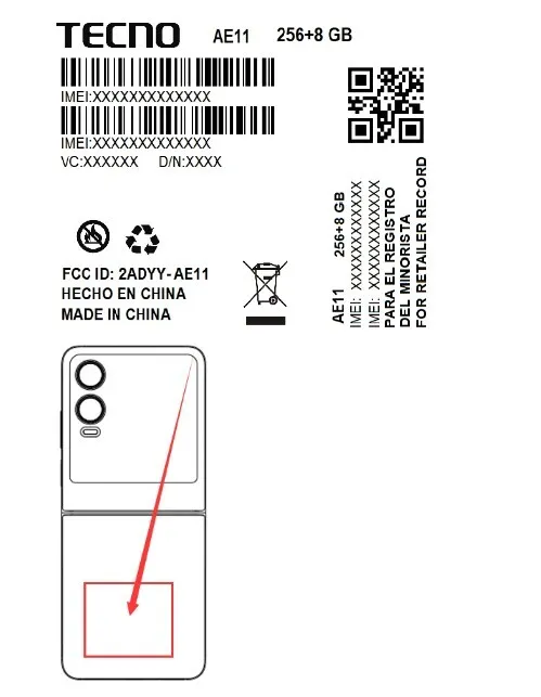 Tecno Phantom V2 Flip: Bigger Battery, Rectangular Cover Display Revealed in FCC Listing