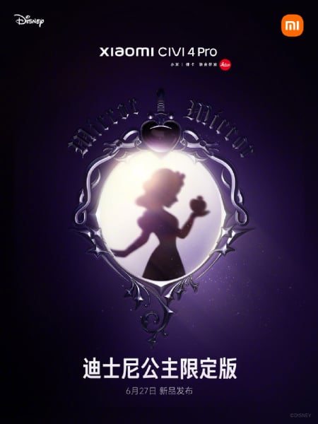 Xiaomi Civi 4 Pro Disney Princess Limited Edition Phone