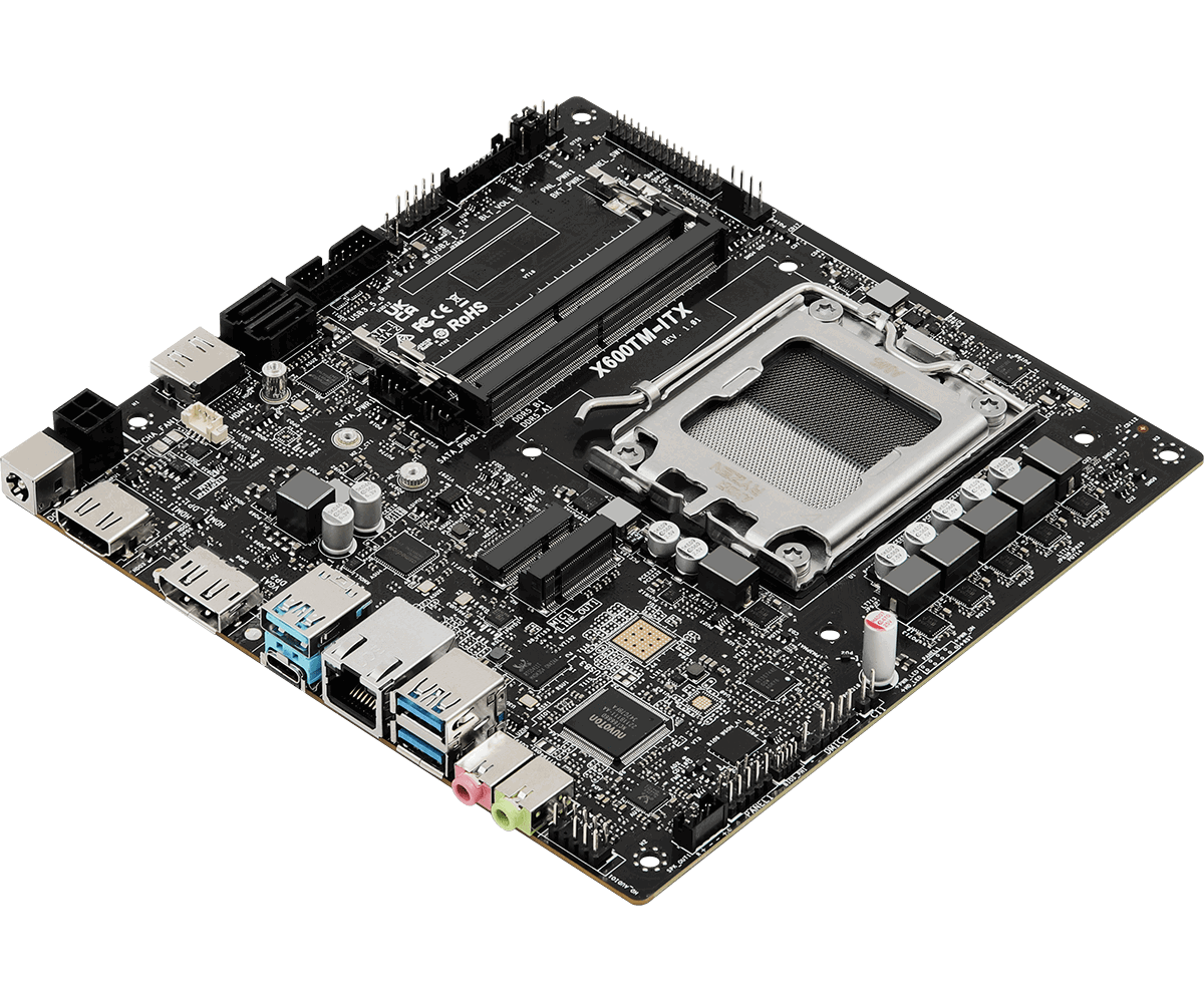 ASRock Unveils X600TM-ITX Motherboard for AMD’s AM5 Socket,
Measuring only 17x17cm