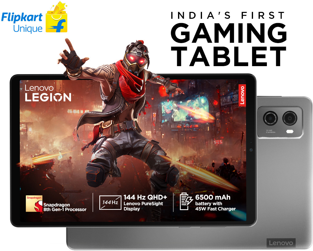 Lenovo Legion Gaming Tablet Launches in India: Snapdragon 8+ Gen 1, 144Hz Display, and More