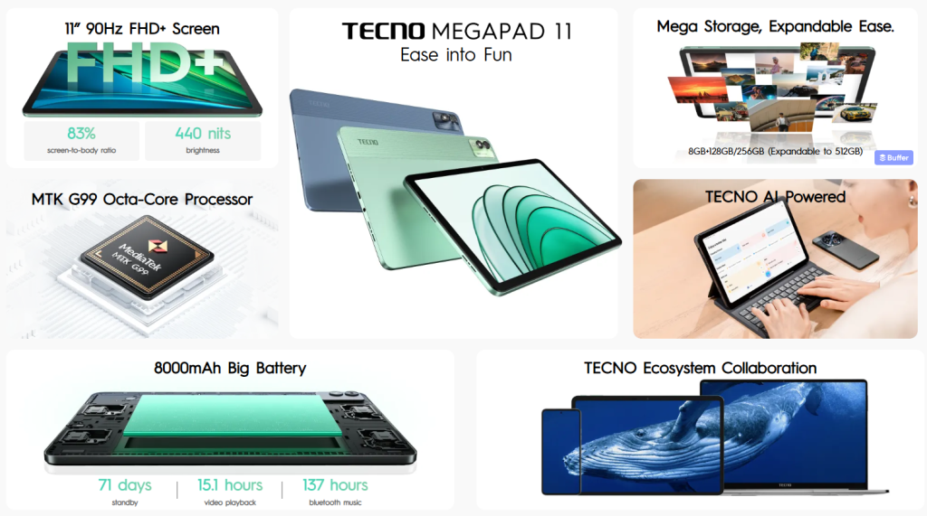 Tecno Megapad 11