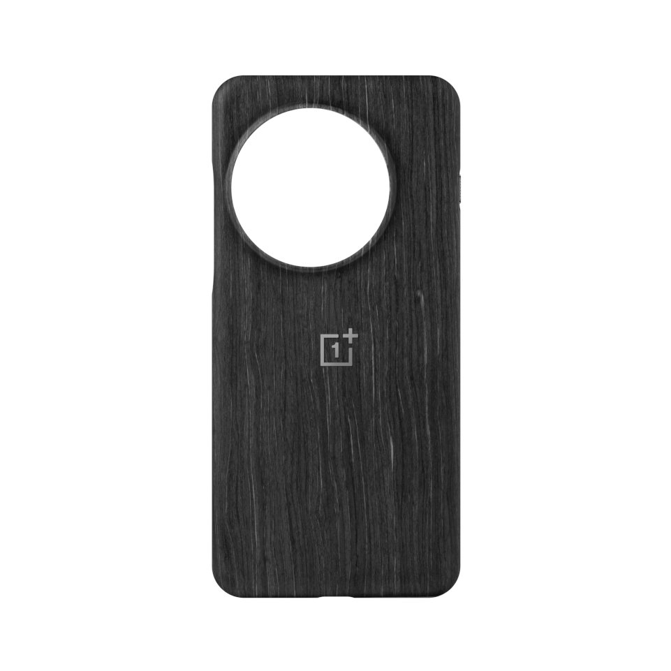 Estuche magnético de medio paquete para OnePlus 13 con veta de madera