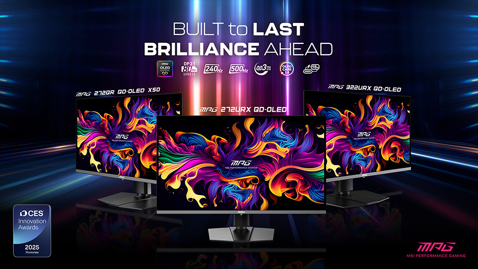 From 4K QDOLED to 600Hz MSI's CES 2025 Gaming Monitor Lineup Unveiled