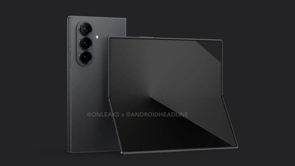 Samsung Galaxy Z Fold 7 CAD renders by OnLeaks and AndroidHeadlines